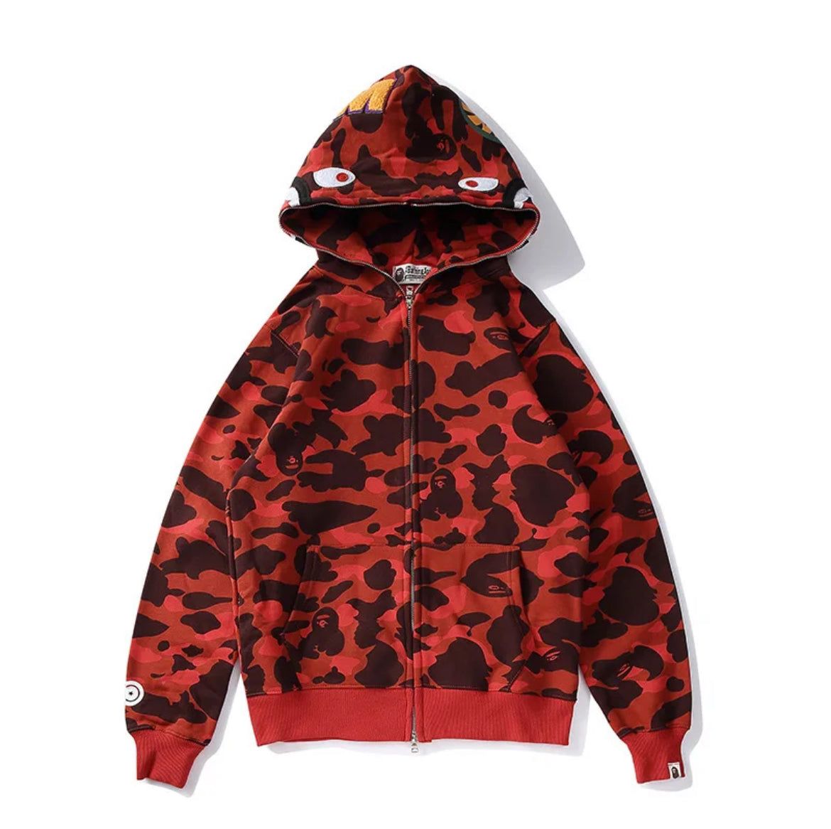 Bape Camo Shark Zip Up Hoodie