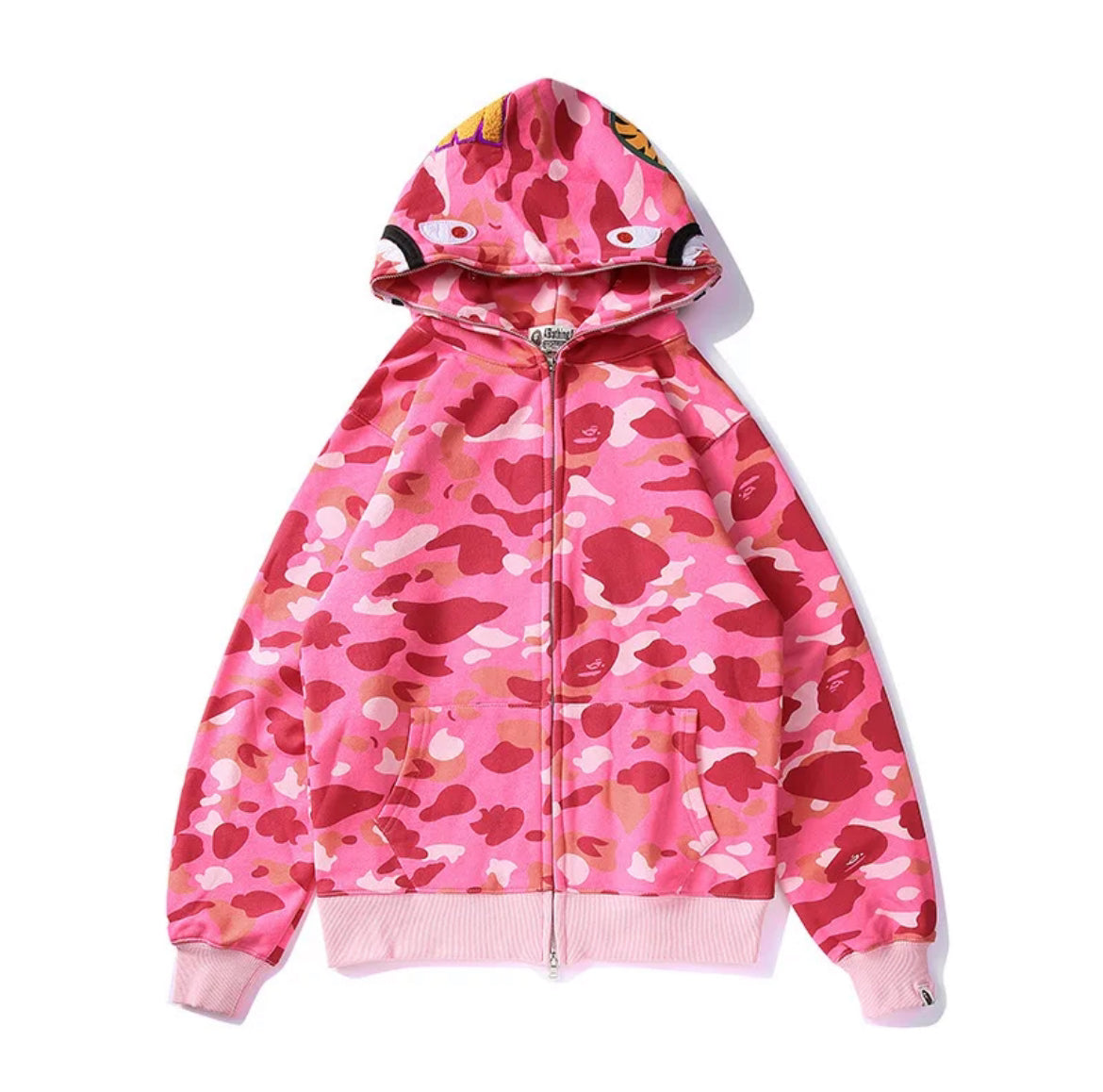 Bape Camo Shark Zip Up Hoodie